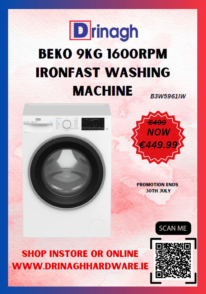 Beko 9KG IronFast Washing Machine