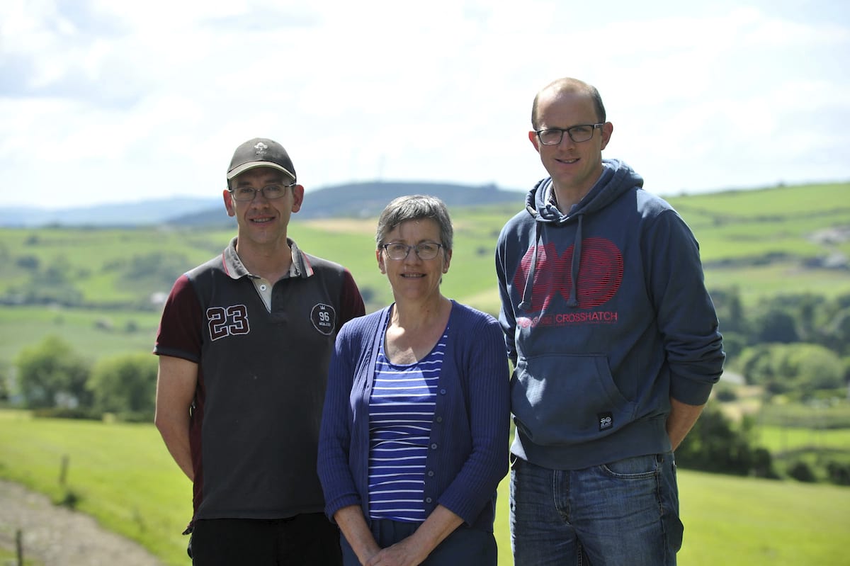 Ian, Elizabeth & David Warner, Drinagh Milk Quality & Sustainability Award Runner up