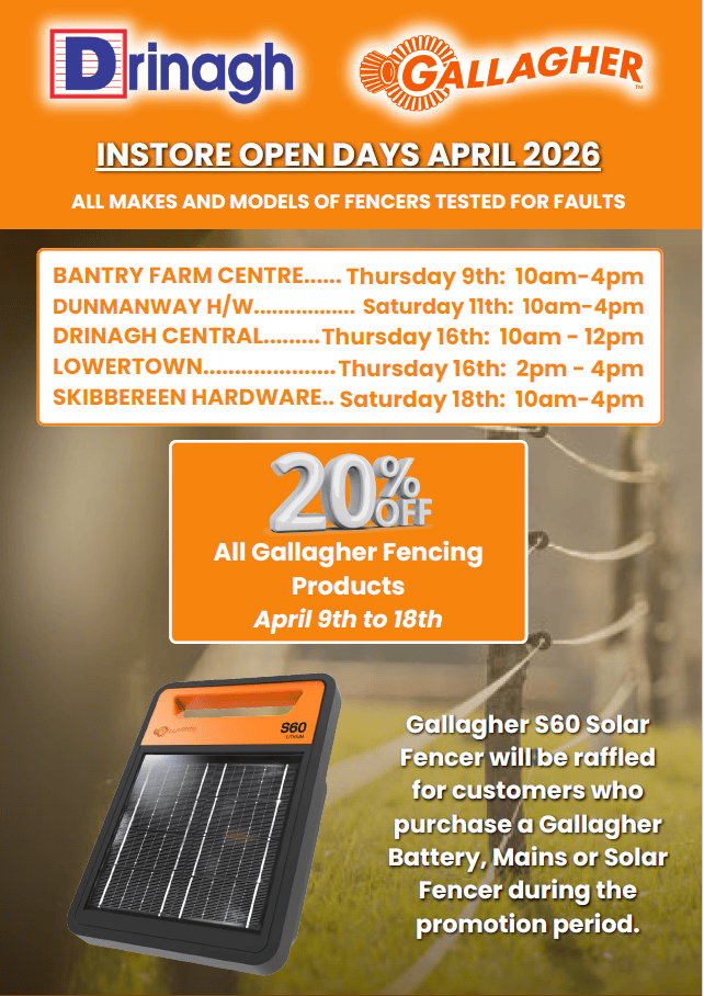Gallagher Fencing Instore Open Days 2026